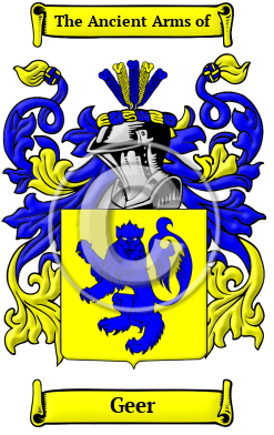 Geer Family Crest Download (JPG) Heritage Series - 600 DPI