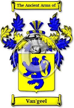 Van'geel Family Crest Download (jpg) Legacy Series - 150 DPI