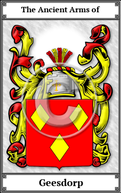 Geesdorp Family Crest Download (JPG)  Book Plated - 150 DPI