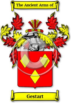 Gestart Family Crest Download (jpg) Legacy Series - 150 DPI