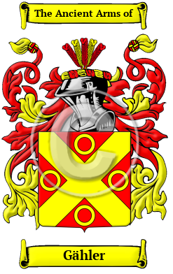 Gähler Family Crest Download (JPG) Heritage Series - 300 DPI