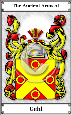 Gehl Family Crest Download (JPG)  Book Plated - 150 DPI