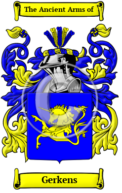 Gerkens Family Crest Download (JPG) Heritage Series - 600 DPI
