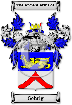 Gehrig Family Crest Download (jpg) Legacy Series - 150 DPI
