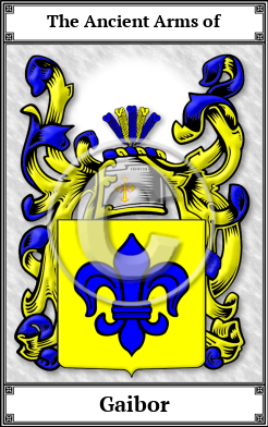 Gaibor Family Crest Download (JPG)  Book Plated - 150 DPI