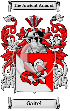 Gaitel Family Crest Download (JPG) Heritage Series - 600 DPI