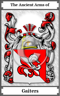 Gaiters Family Crest Download (JPG)  Book Plated - 150 DPI