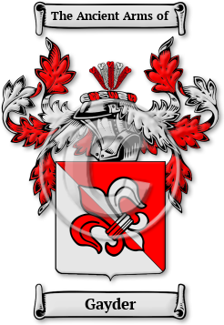 Gayder Family Crest Download (jpg) Legacy Series - 150 DPI