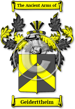 Geiderttheim Family Crest Download (jpg) Legacy Series - 150 DPI