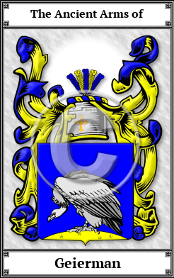 Geierman Family Crest Download (JPG) Book Plated - 600 DPI