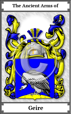 Geire Family Crest Download (JPG) Book Plated - 600 DPI