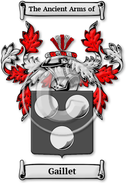 Gaillet Family Crest Download (jpg) Legacy Series - 150 DPI
