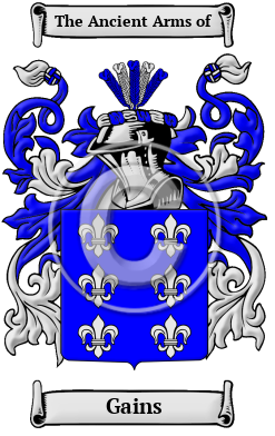 Gains Family Crest Download (JPG) Heritage Series - 600 DPI