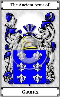 Gauntz Family Crest Download (JPG)  Book Plated - 150 DPI