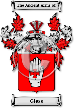 Giess Family Crest Download (JPG) Legacy Series - 600 DPI