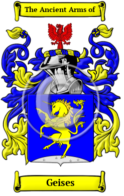 Geises Family Crest/Coat of Arms