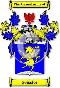 Geissler Family Crest Download (jpg) Legacy Series - 150 DPI