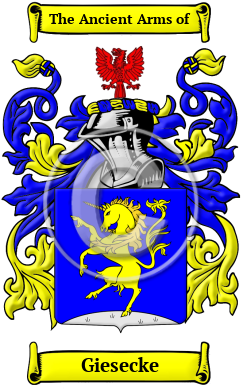 Giesecke Family Crest/Coat of Arms