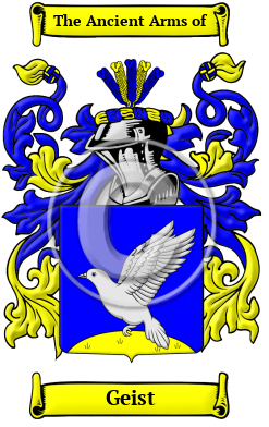 Geist Family Crest/Coat of Arms