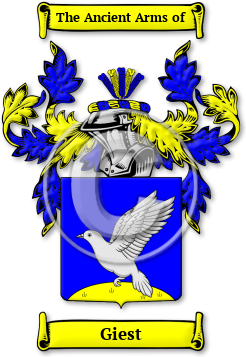 Giest Family Crest Download (jpg) Legacy Series - 150 DPI