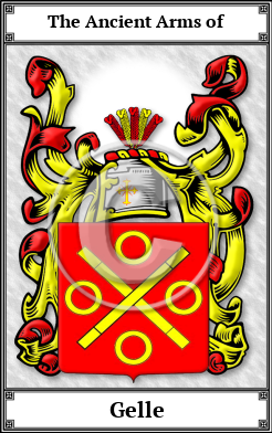 Gelle Family Crest Download (JPG)  Book Plated - 150 DPI