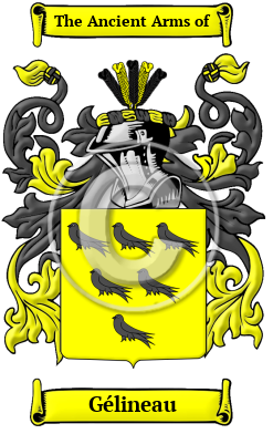 Gélineau Family Crest/Coat of Arms