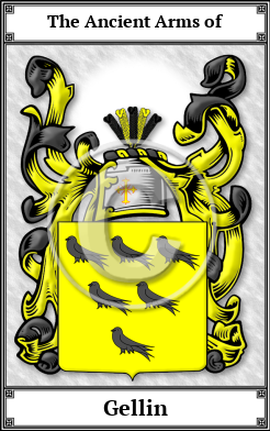 Gellin Family Crest Download (JPG)  Book Plated - 150 DPI