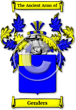 Genders Family Crest Download (jpg) Legacy Series - 150 DPI