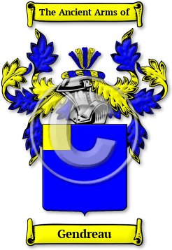 Gendreau Family Crest Download (jpg) Legacy Series - 150 DPI