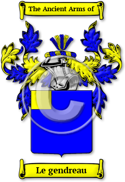 Le gendreau Family Crest Download (jpg) Legacy Series - 150 DPI