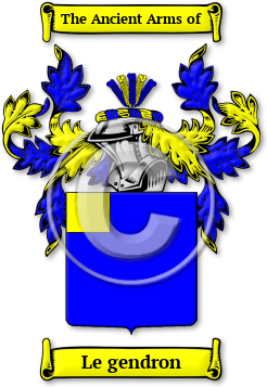 Le gendron Family Crest Download (jpg) Legacy Series - 150 DPI