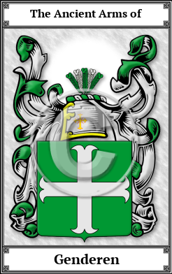 Genderen Family Crest Download (JPG)  Book Plated - 150 DPI