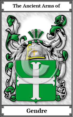Gendre Family Crest Download (JPG)  Book Plated - 150 DPI