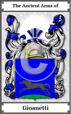 Gioanetti Family Crest Download (JPG)  Book Plated - 150 DPI