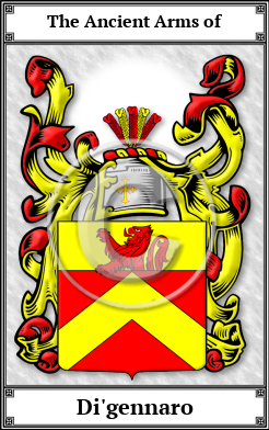 Di'gennaro Family Crest Download (JPG) Book Plated - 600 DPI