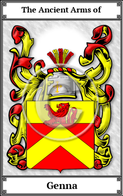 Genna Family Crest Download (JPG)  Book Plated - 150 DPI