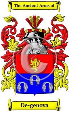 De-genova Family Crest Download (JPG) Heritage Series - 300 DPI