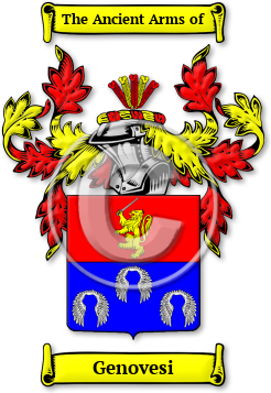 Genovesi Family Crest Download (jpg) Legacy Series - 150 DPI