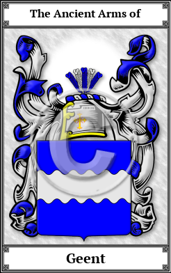 Geent Family Crest Download (JPG)  Book Plated - 150 DPI