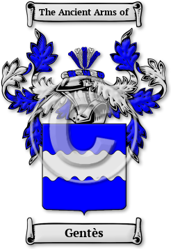 Gentès Family Crest Download (jpg) Legacy Series - 150 DPI