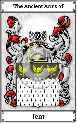 Jent Family Crest Download (JPG)  Book Plated - 150 DPI