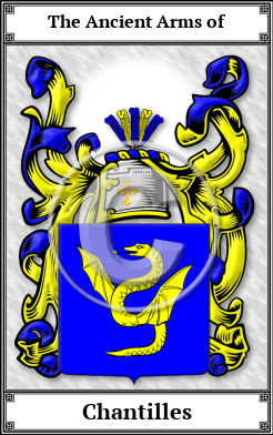 Chantilles Family Crest Download (JPG)  Book Plated - 150 DPI