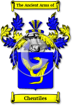 Chentiles Family Crest Download (JPG) Legacy Series - 600 DPI