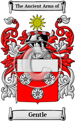 Gentle Family Crest Download (JPG) Heritage Series - 600 DPI