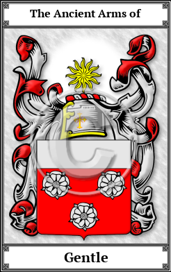 Gentle Family Crest Download (JPG)  Book Plated - 150 DPI