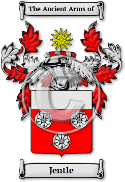 Jentle Family Crest Download (jpg) Legacy Series - 150 DPI