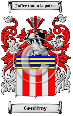 Geoffroy Family Crest/Coat of Arms