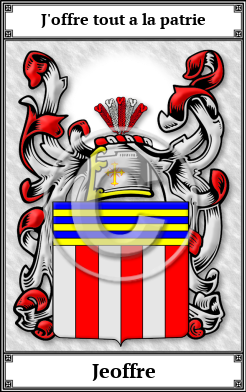 Jeoffre Family Crest Download (JPG)  Book Plated - 150 DPI