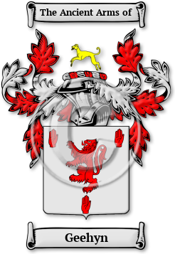 Geehyn Family Crest Download (jpg) Legacy Series - 150 DPI
