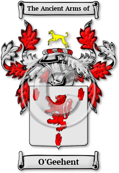 O'Geehent Family Crest Download (jpg) Legacy Series - 150 DPI